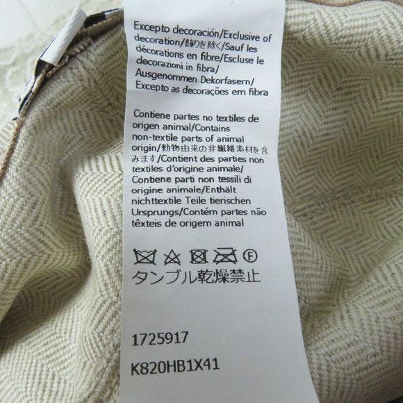 LOEWE Cotton Polyester Calf Leather Anagram Jacquard Hat / Bucket Hat Beige - Picture 14 of 14